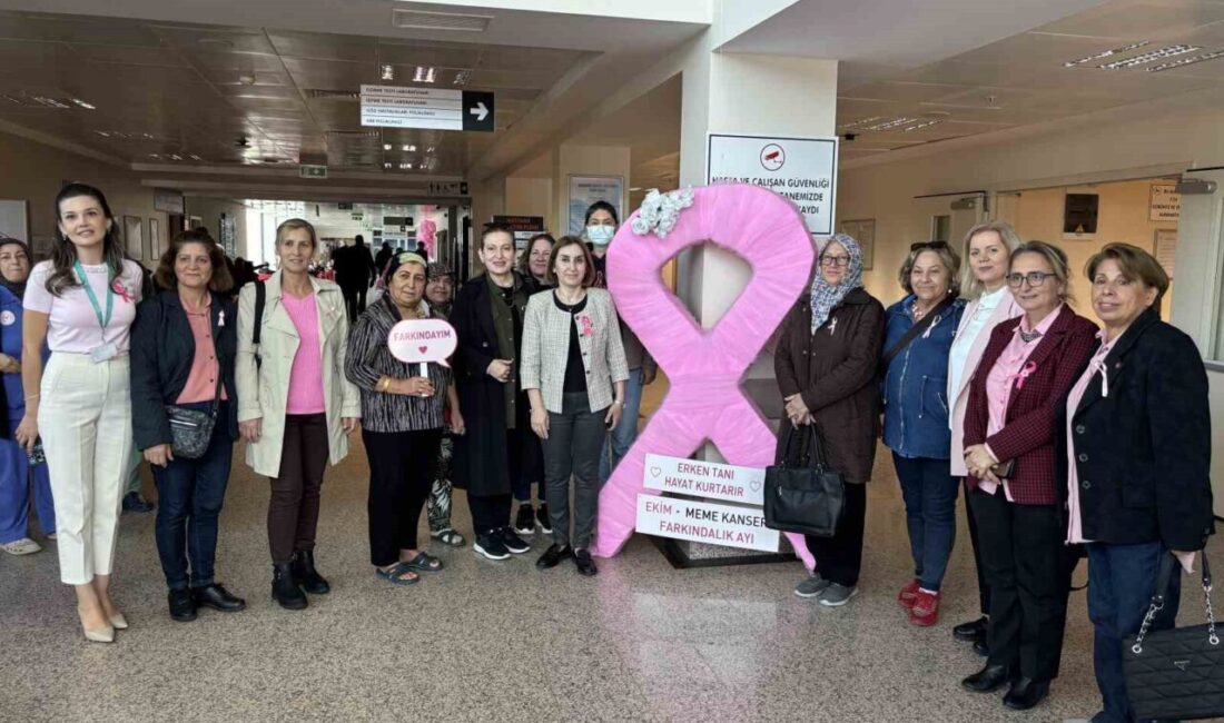 Kırklareli’nin Babaeski ilçesinde, Meme Kanseri Farkındalık Ayı kapsamında kadınlara yönelik