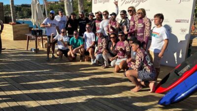 Bodrum’da düzenlenen e-foil etkinliğinde 18’i yabancı ve 10’u Türk olmak