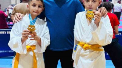 Gaziantep’te düzenlenen Spor Toto Yıldızlar Ligi 3. etap karate müsabakalarında,