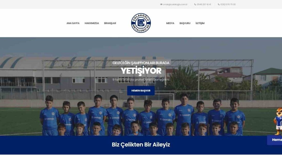 Çolakoğlu Metalurji, Çolakoğlu Metalurji Spor Kulübü (ÇMSK) aracılığıyla sporu ve
