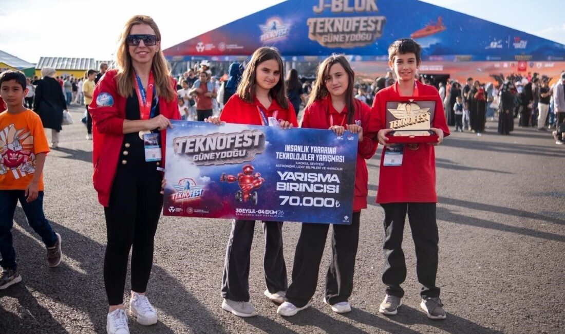 Nalan-Mustafa Kaynak Bilim ve Sanat Merkezi öğrencileri, TEKNOFEST 2026’da iki