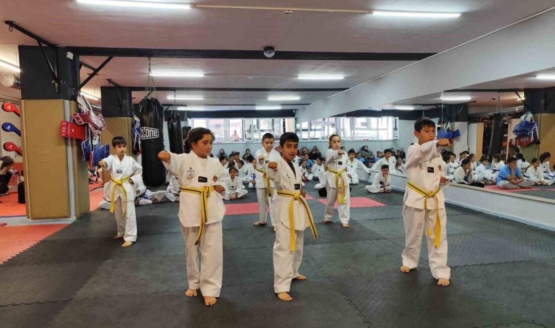 Develi ERVA’da kuşak sınavı yapıldı Kayseri Taekwondo İl Temsilciliği öncülüğünde Develi Jandarma ERVA Spor Okulu
