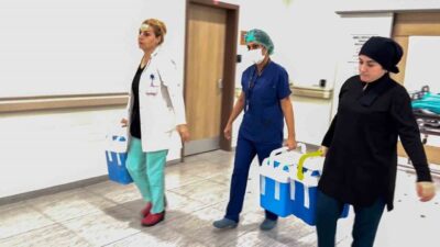 Erzurum Şehir Hastanesi’nde beyin ölümü gerçekleşen bir hastanın bağışlanan 3
