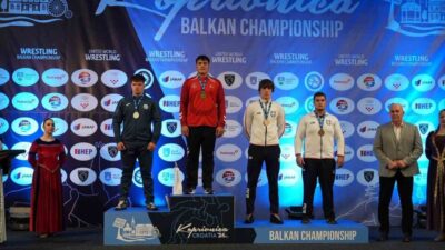 Manisa Büyükşehir Belediyespor’un milli güreşçisi İbrahim Mert Eren, Hırvatistan’da düzenlenen