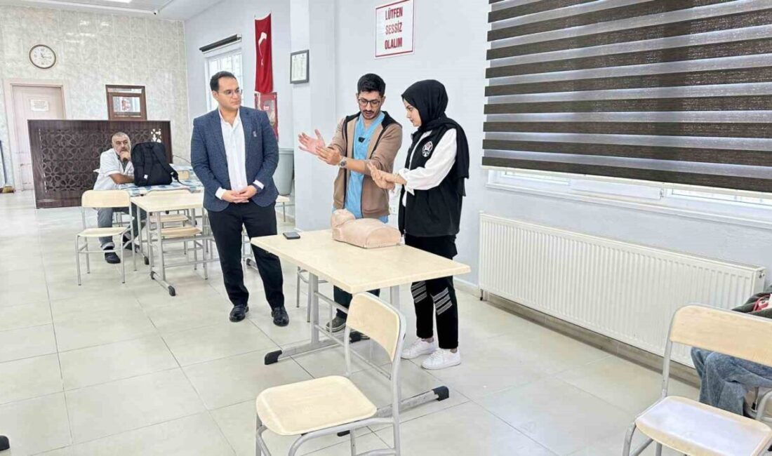 Mardin’de, Midyat Devlet Hastanesinin katkılarıyla kalp durması ve solunum yolunun