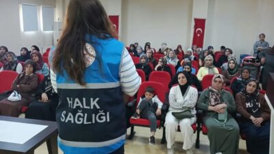 Nazilli Sosyal Hizmet Merkezi’nde kadınlara yönelik düzenlenen eğitimde meme kanseri,