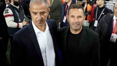Galatasaray Teknik Direktörü Okan Buruk ile Fenerbahçe Teknik Direktörü İsmail