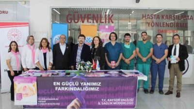 Meme Kanseri Farkındalık ayı dolayısıyla Erciyes Üniversitesi Tıp Fakültesi Hastaneleri’nde