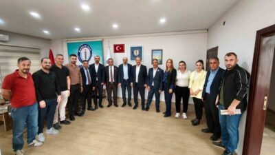 Sağlık-Sen Genel Başkanı Mahmut Faruk Doğan, Genel Başkan Yardımcısı Mustafa