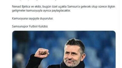 Samsunspor, Hırvat Teknik Direktör Nenad Bjelica ile sezon sonuna kadar