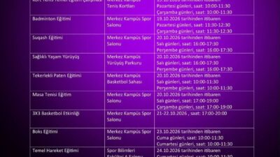 Niğde Ömer Halisdemir Üniversitesi (NÖHÜ), ’Spor Dostu Kampüs’ uygulaması kapsamında