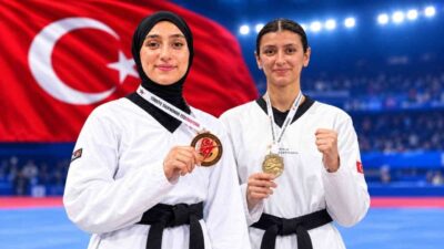 YayTanSay Spor Kulübü sporcularından Dudu Gökçe Pumak ve Esma Nur