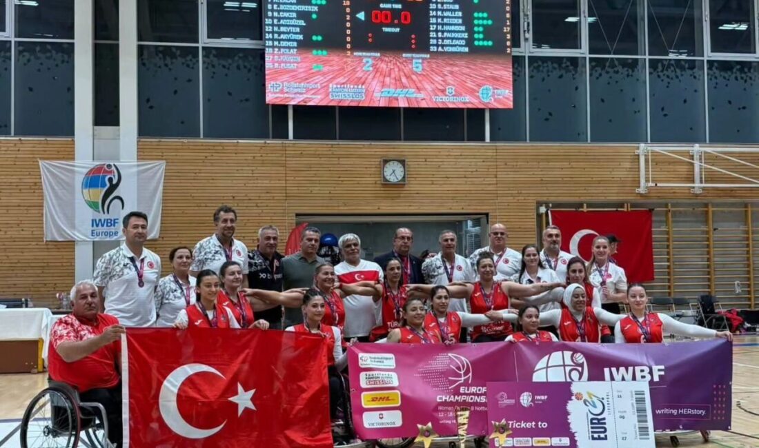 Denizlili sporcu Mine Ercan’ın da yer aldığı Tekerlekli Sandalye Basketbol