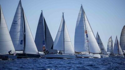 The Bodrum Cup’ın üçüncü gününde yelkenciler, Knidos’tan Ortakent’e uzanan 20