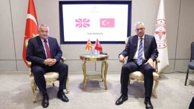 Sağlık Bakanı Kemal Memişoğlu, Kuzey Makedonya Cumhuriyeti Sağlık Bakanı Dr.